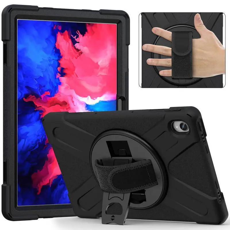 Orange Silicone Tablet Protection Cover with Grip Loop - Image 5