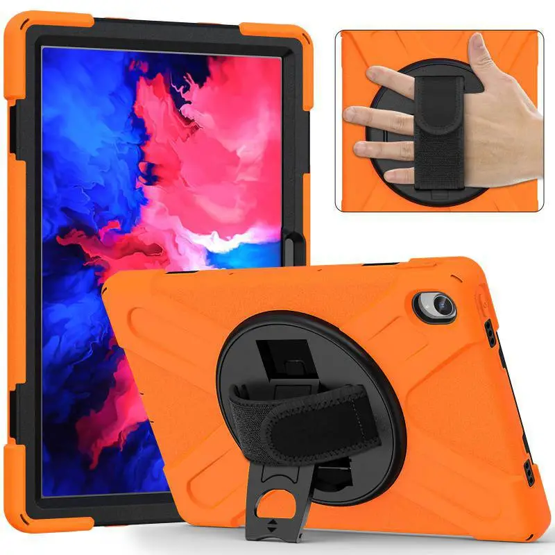 Orange Silicone Tablet Protection Cover with Grip Loop - Image 6