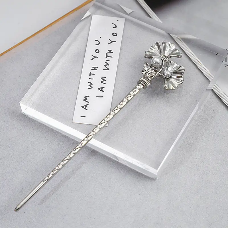National Trendy Butterfly Hairpin with Crescent Diamond Tassel — feature 27