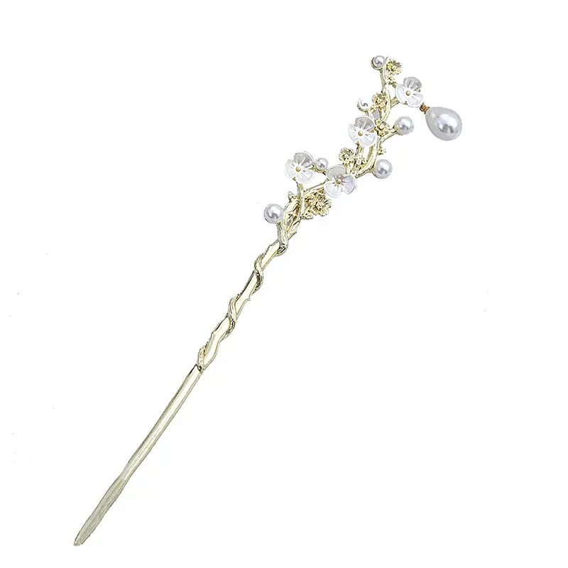 National Trendy Butterfly Hairpin with Crescent Diamond Tassel - Image 17