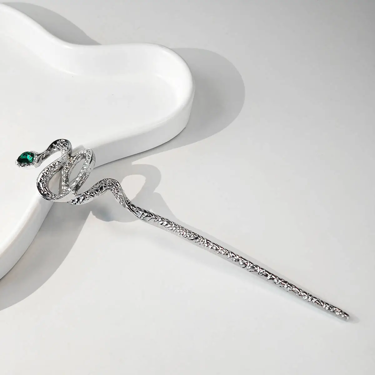 National Trendy Butterfly Hairpin with Crescent Diamond Tassel - Image 25