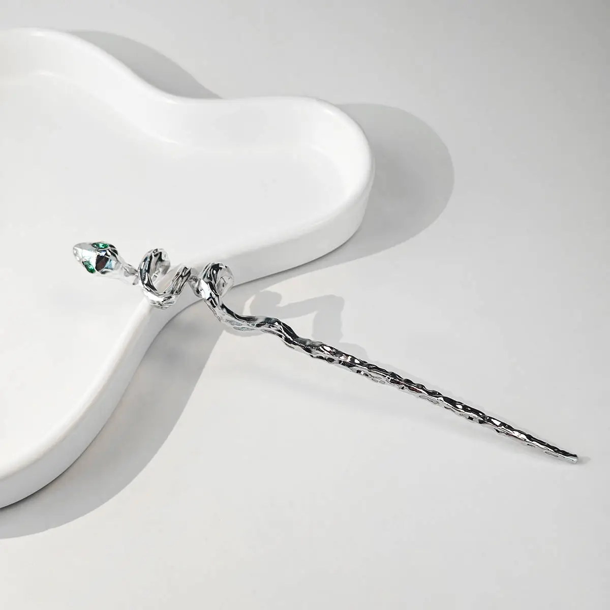 National Trendy Butterfly Hairpin with Crescent Diamond Tassel - Image 29