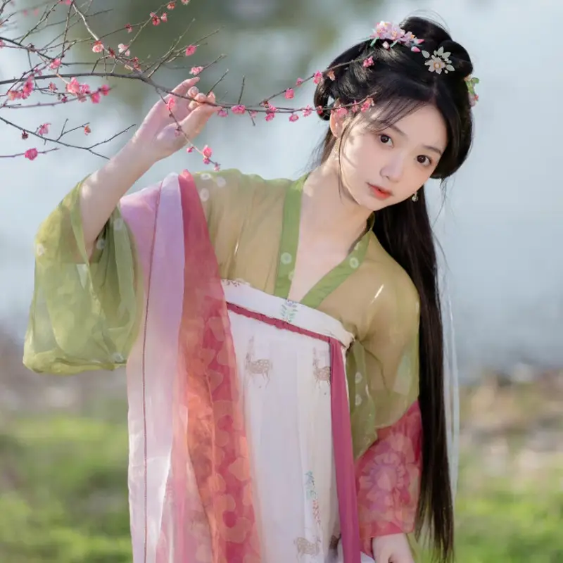 Ancient Style Hanfu Hairpins with Tassels & Crown Set - Image 4