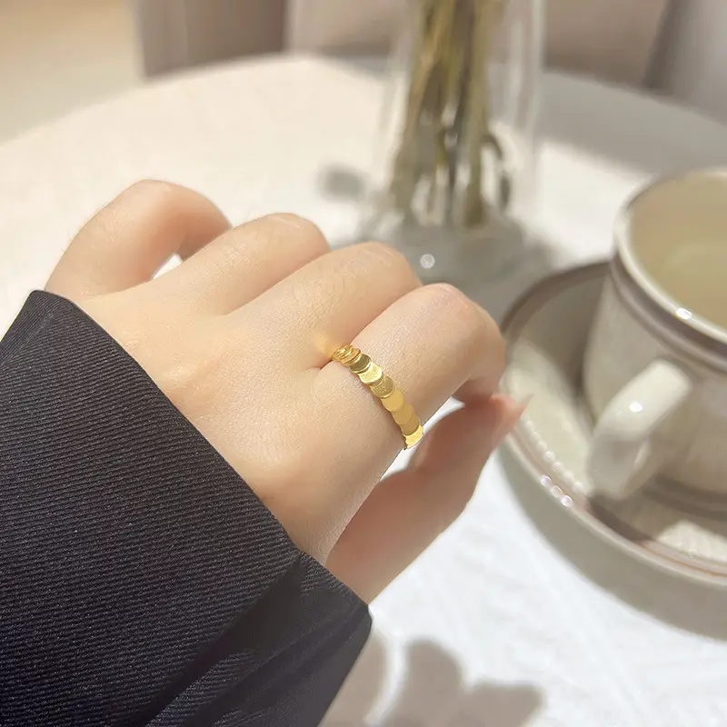 Titanium Steel Fish Scale Ring for Women Index Finger - Image 4