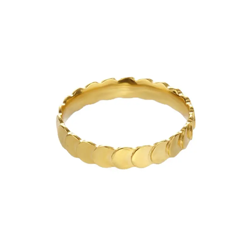 Titanium Steel Fish Scale Ring for Women Index Finger - Image 5