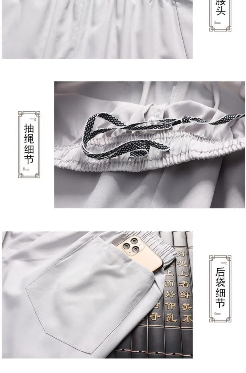 White Embroidered Tang Suit for Grandpa Summer Wear — feature 18