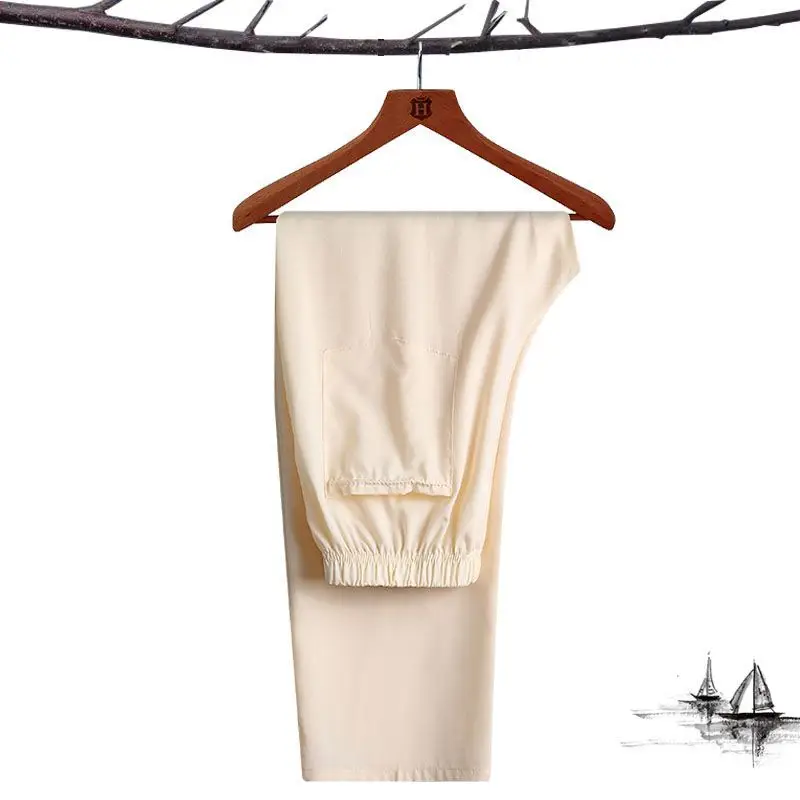 White Embroidered Tang Suit for Grandpa Summer Wear - Image 12