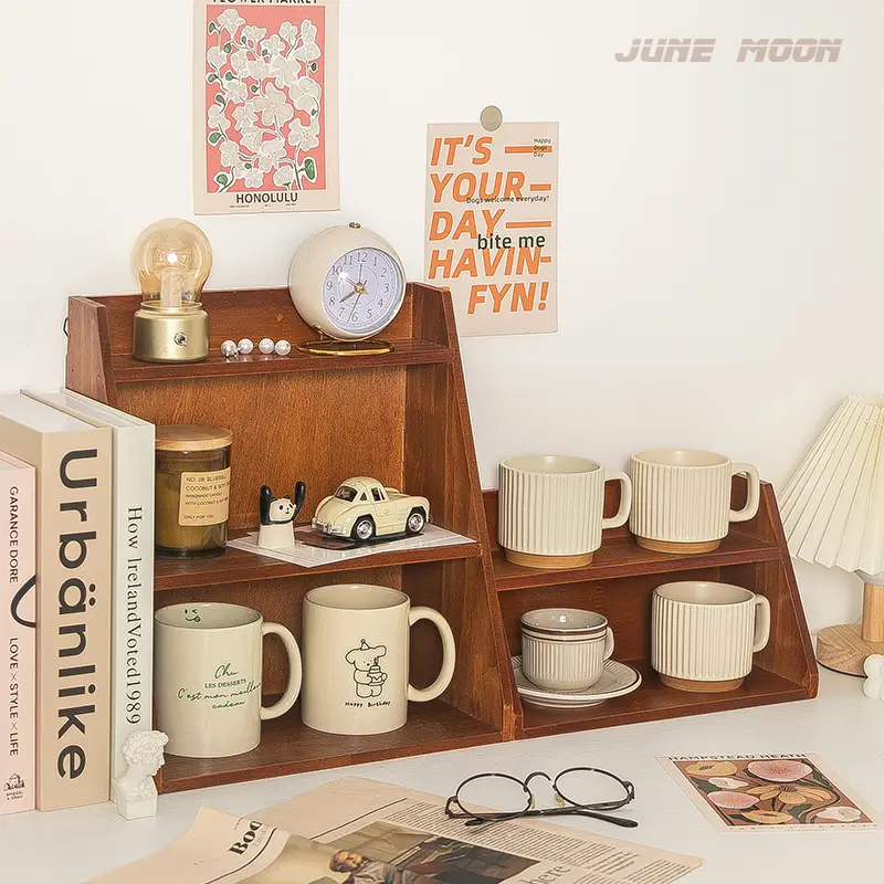 Double-Layer Wooden Storage Box for Home Decor - Image 12