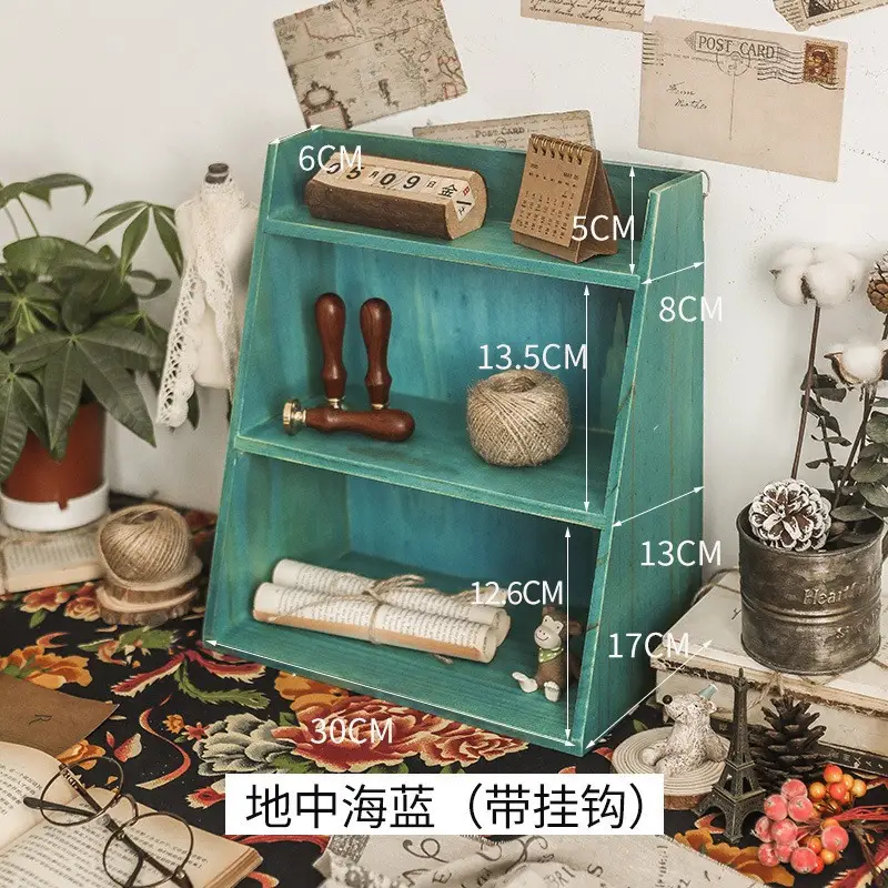 Double-Layer Wooden Storage Box for Home Decor - Image 5