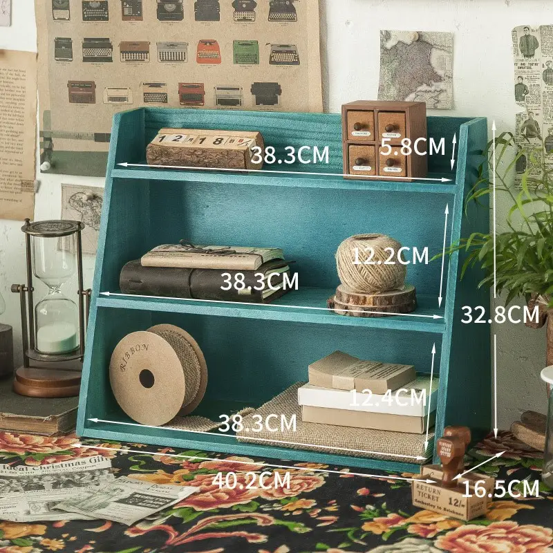 Double-Layer Wooden Storage Box for Home Decor - Image 8