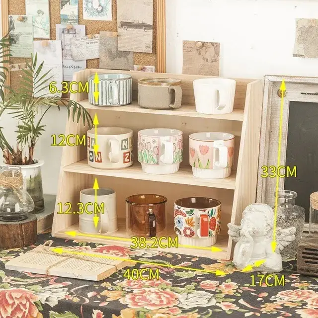 Double-Layer Wooden Storage Box for Home Decor - Image 9