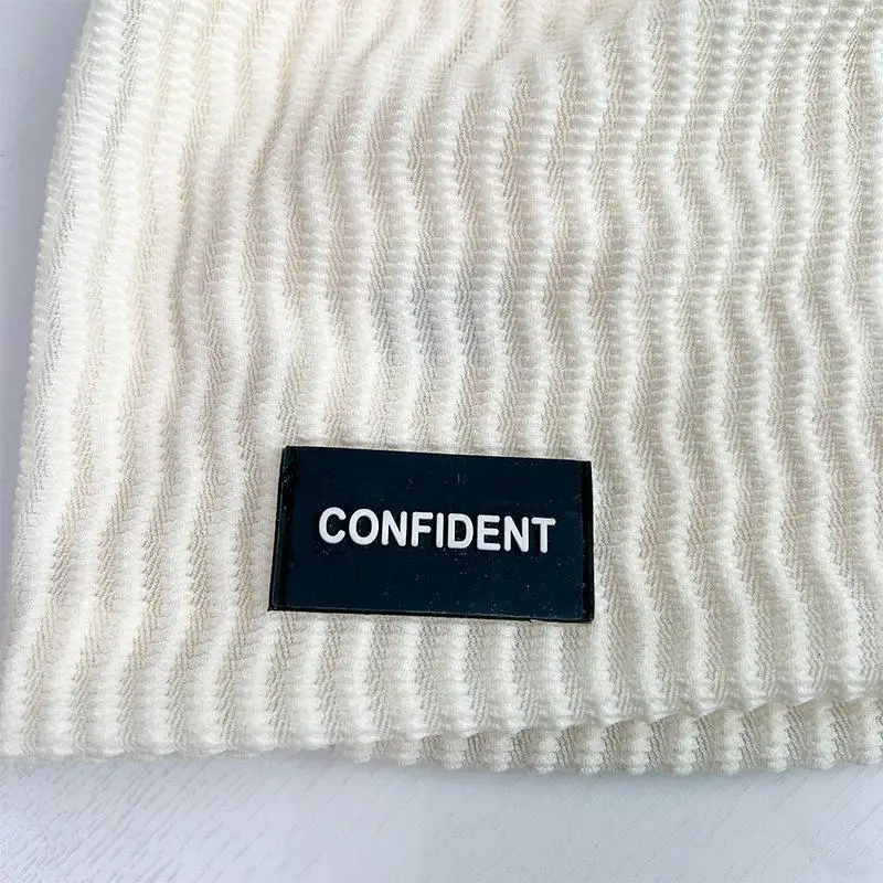 Japanese Style Beanie Cap for Men Women Beige 56-60CM - Image 6