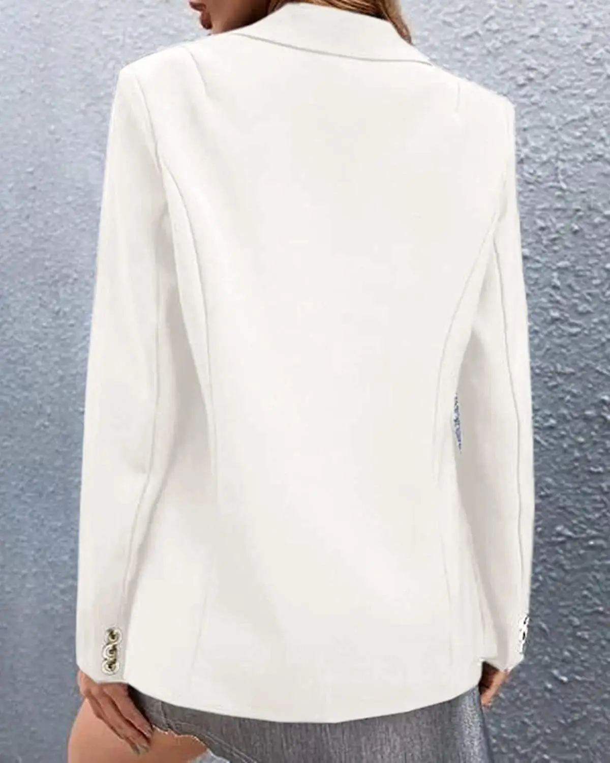 Women's Pink One-Button Suit Jacket Autumn Winter — feature 58