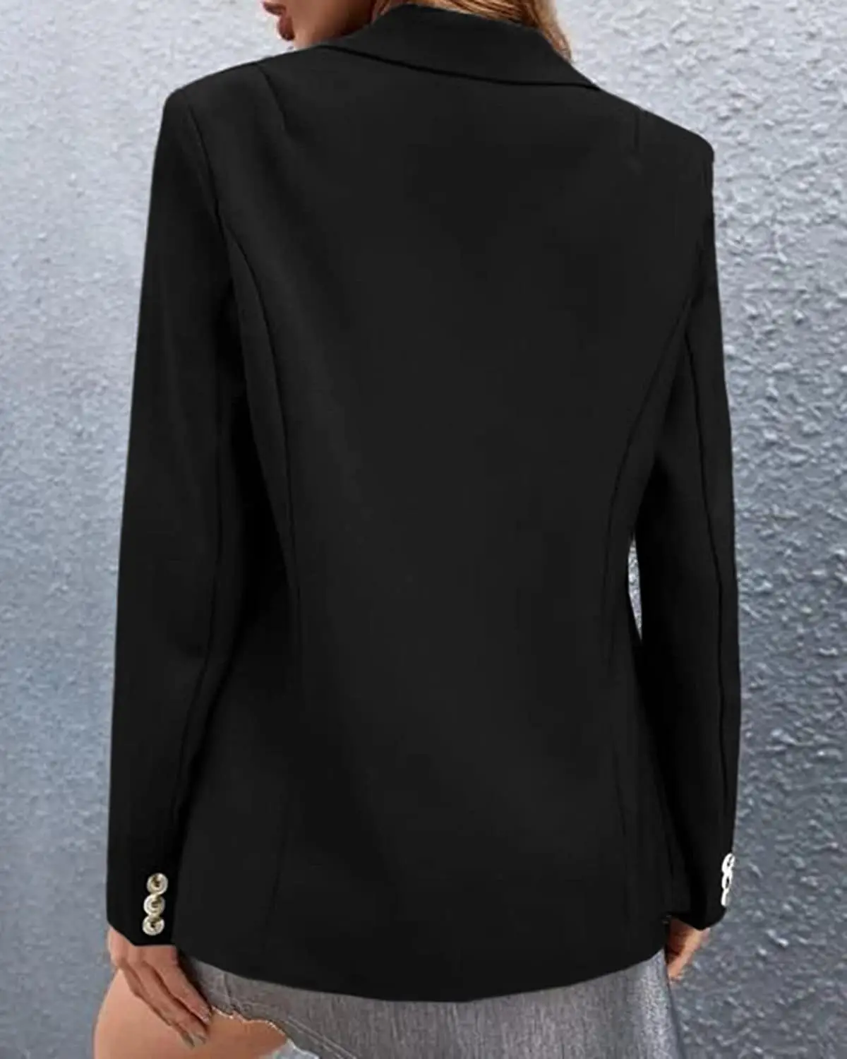 Women's Pink One-Button Suit Jacket Autumn Winter — feature 63