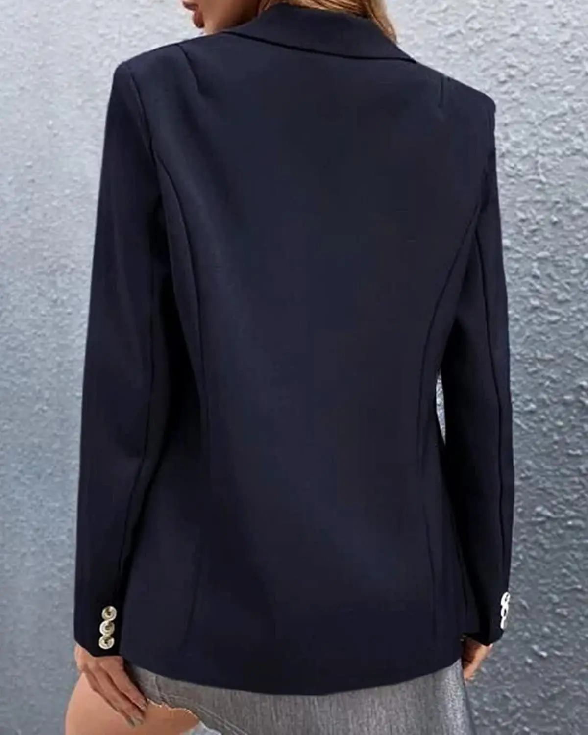 Women's Pink One-Button Suit Jacket Autumn Winter — feature 71