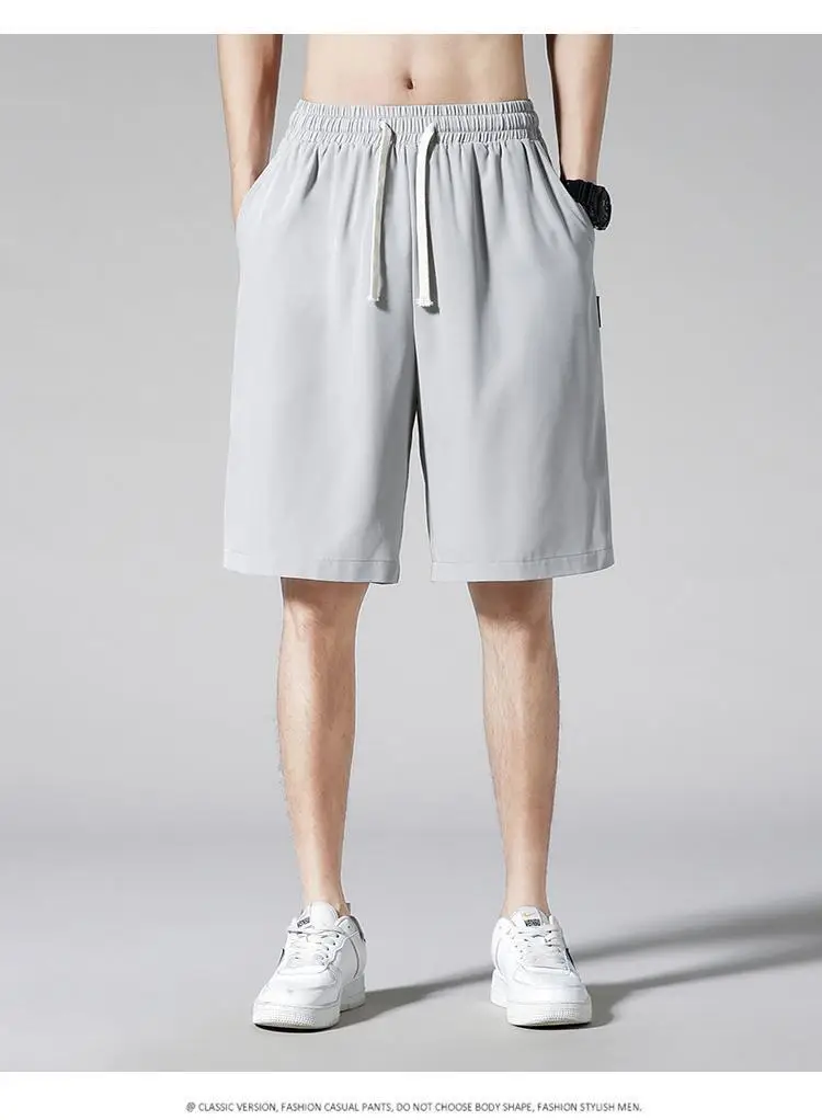 Ice Silk Men Shorts Summer Thin Casual Wear — feature 11
