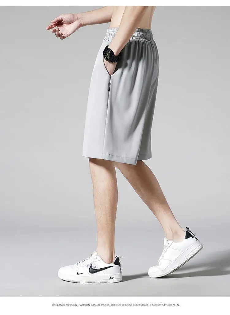 Ice Silk Men Shorts Summer Thin Casual Wear — feature 14