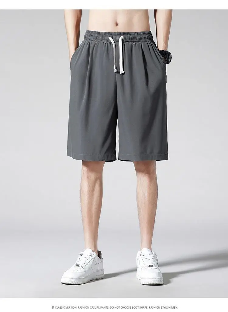 Ice Silk Men Shorts Summer Thin Casual Wear — feature 15
