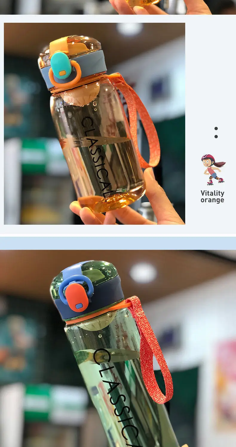Pink Classic Cup 400ML Portable Student Cup — feature 13