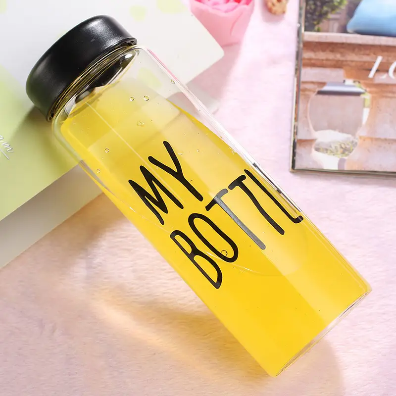 Internet Celebrity Double Drink Big Belly Water Cup High Color Value Plastic Cup with Straw Student Strap Water Bottle Gift Cup