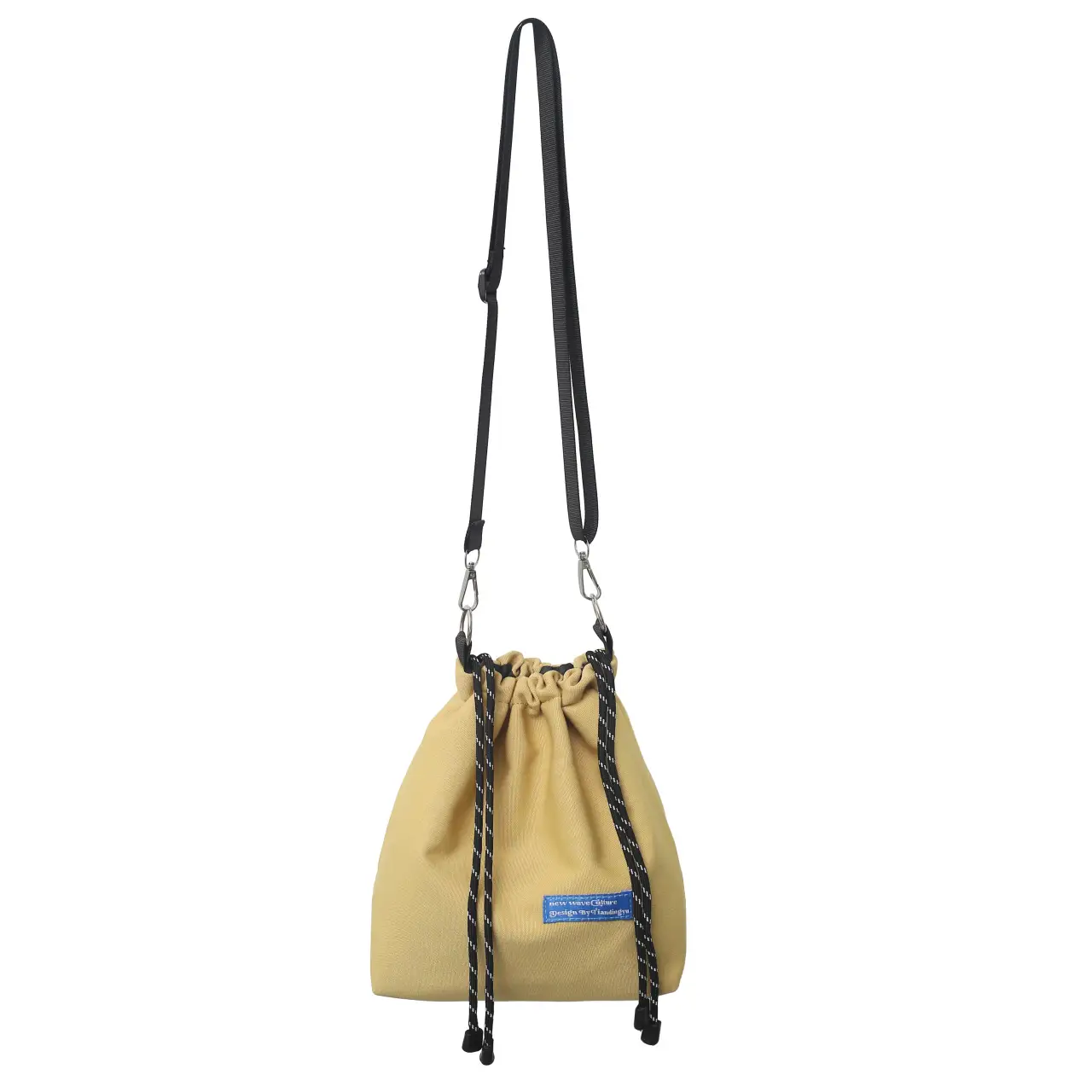 Women's White Drawstring Shoulder Bag 2022 - Image 3