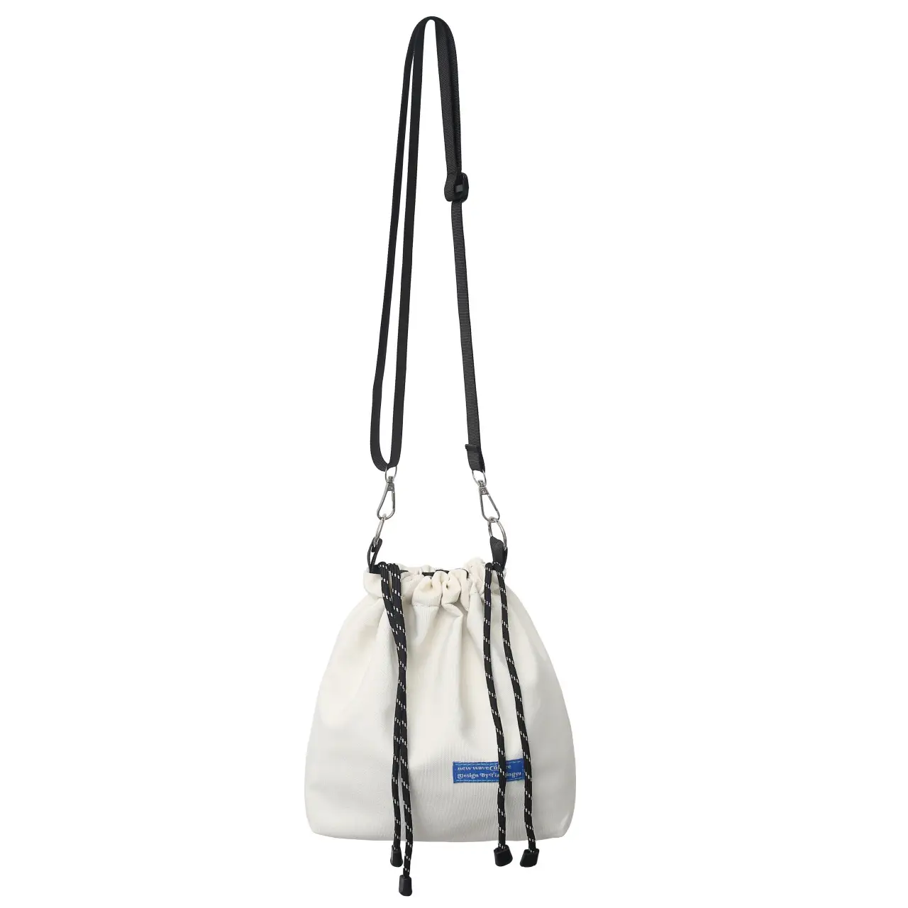 Women's White Drawstring Shoulder Bag 2022 - Image 2