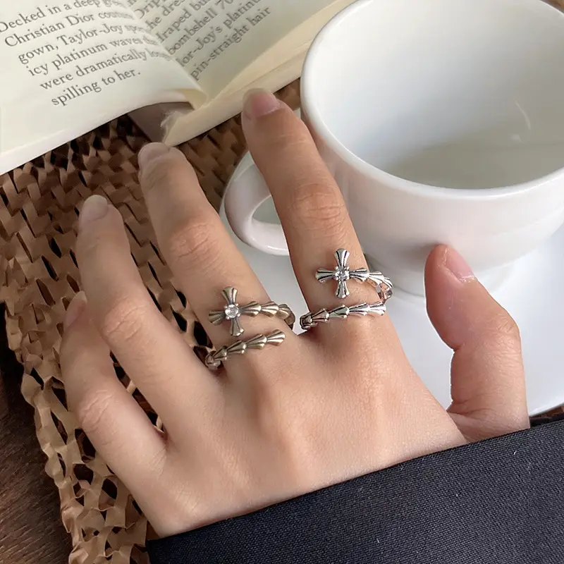 925 Sterling Silver Rings for Men - Faded Color-Free & Customizable - Image 6