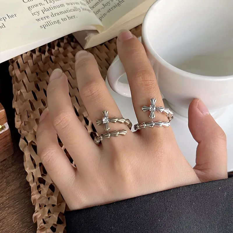 925 Sterling Silver Rings for Men - Faded Color-Free & Customizable — feature 11