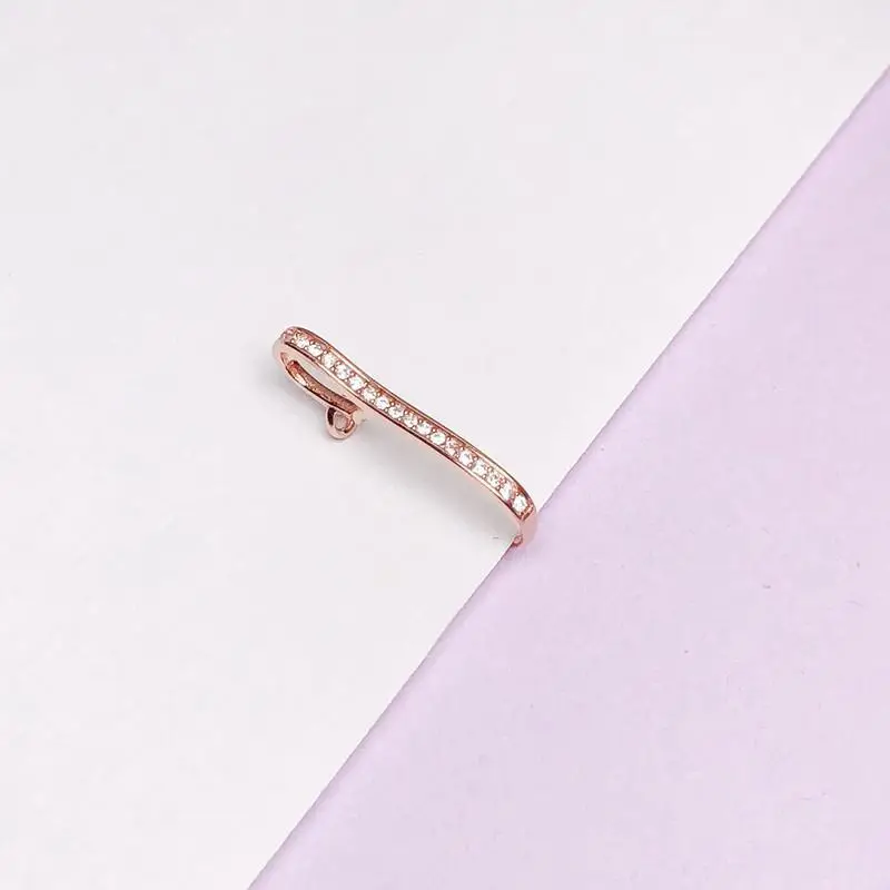 S925 Sterling Silver Safety Buckle Clip Buckle 18K Gold
