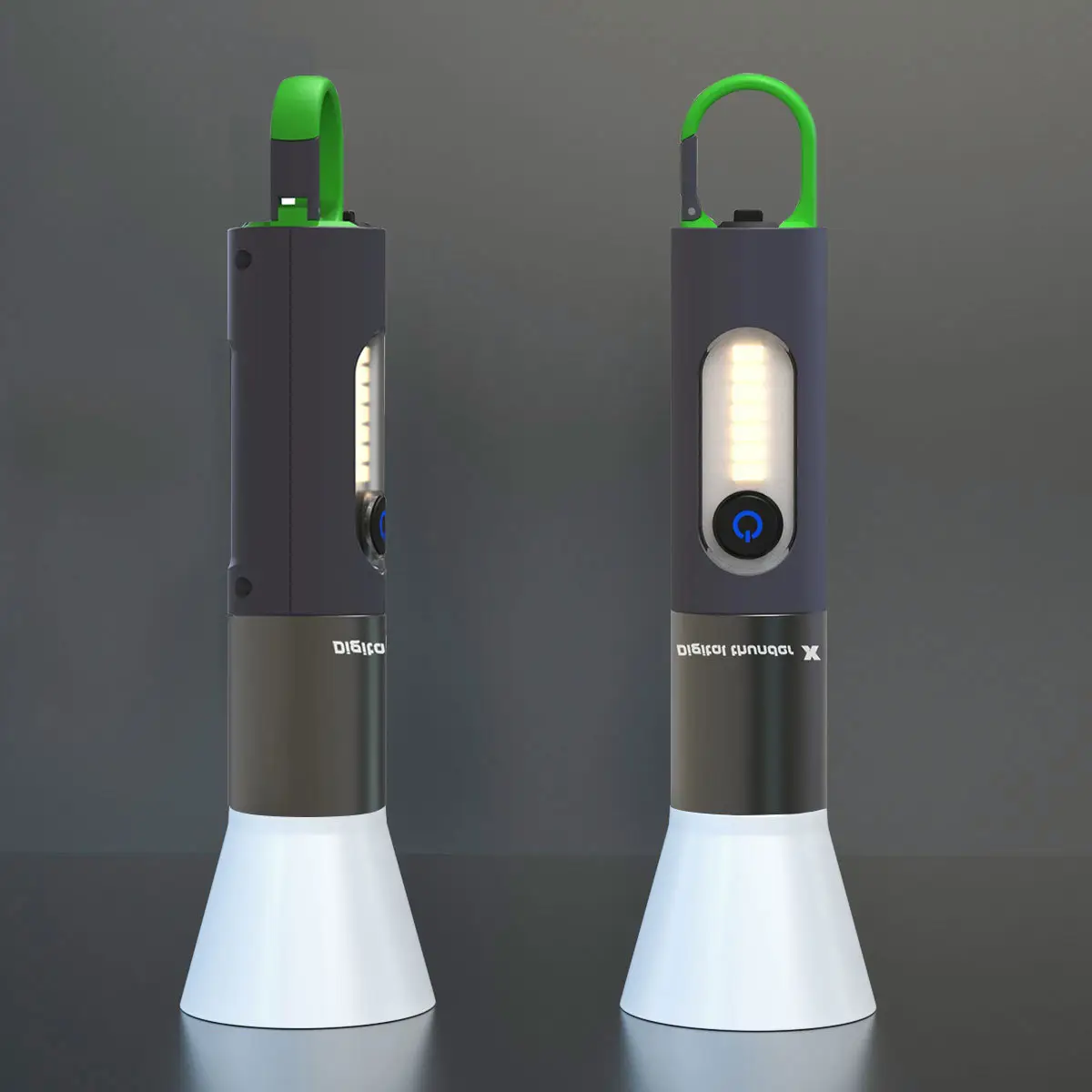 New Outdoor Laser Flashlight Multi-Functional Mountaineering Hook Camping Lampshade Side Light Strong Light - Image 6