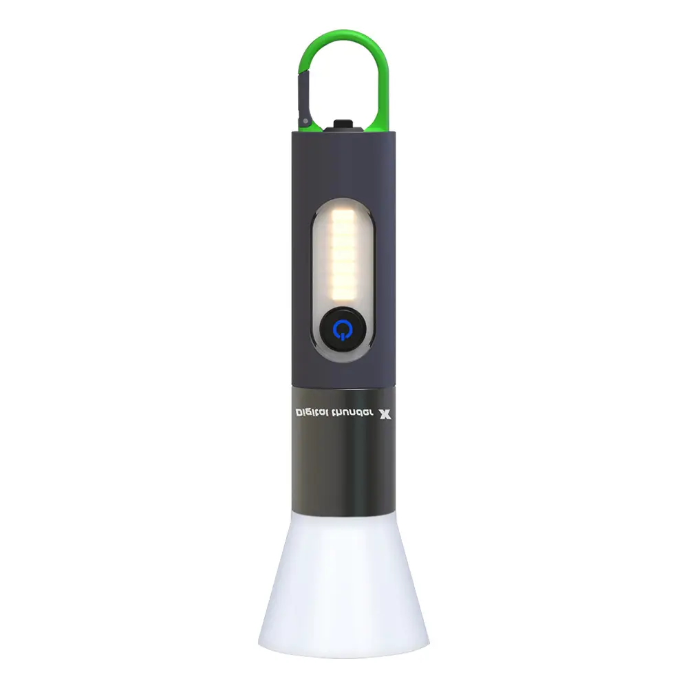 New Outdoor Laser Flashlight Multi-Functional Mountaineering Hook Camping Lampshade Side Light Strong Light - Image 9