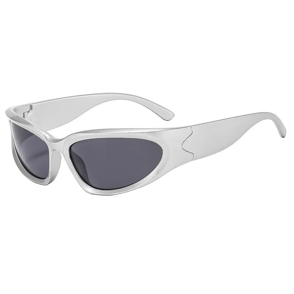 Men & Women Steampunk Sunglasses Black Gray - Image 3