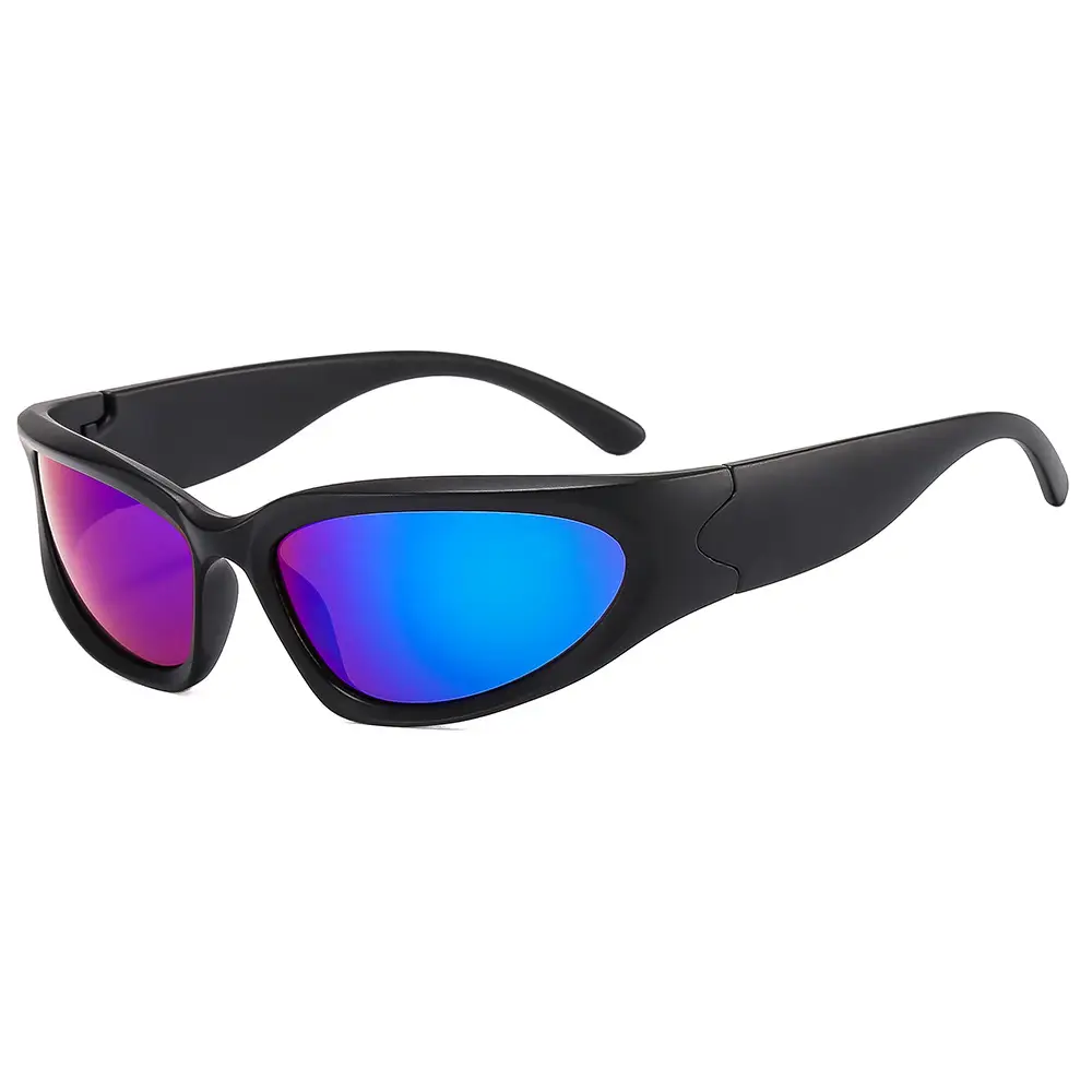 Men & Women Steampunk Sunglasses Black Gray - Image 8