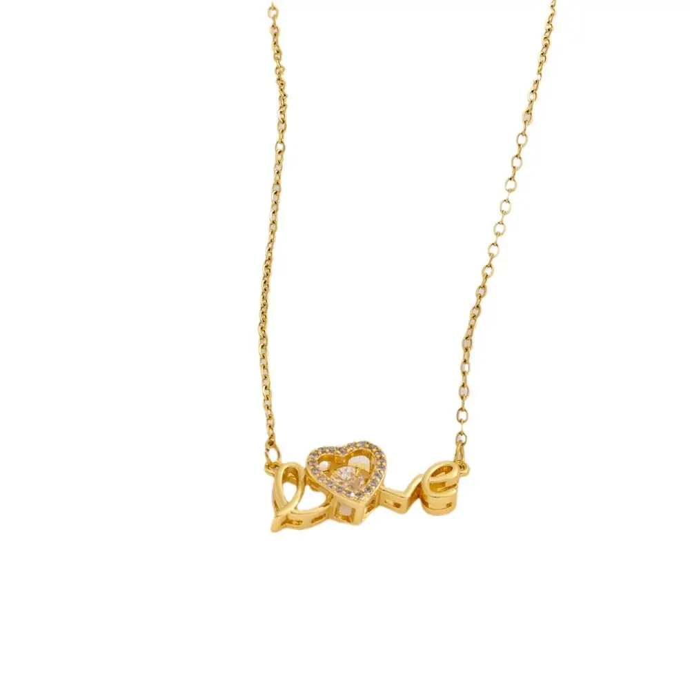 Gold Heart Clavicle Necklace for Women - Image 5