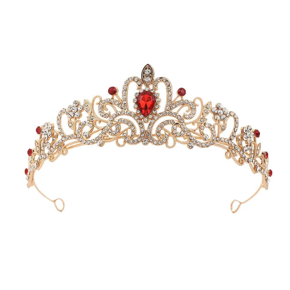 Golden Crystal Crown for Bride & Child 15.3cm - Image 11