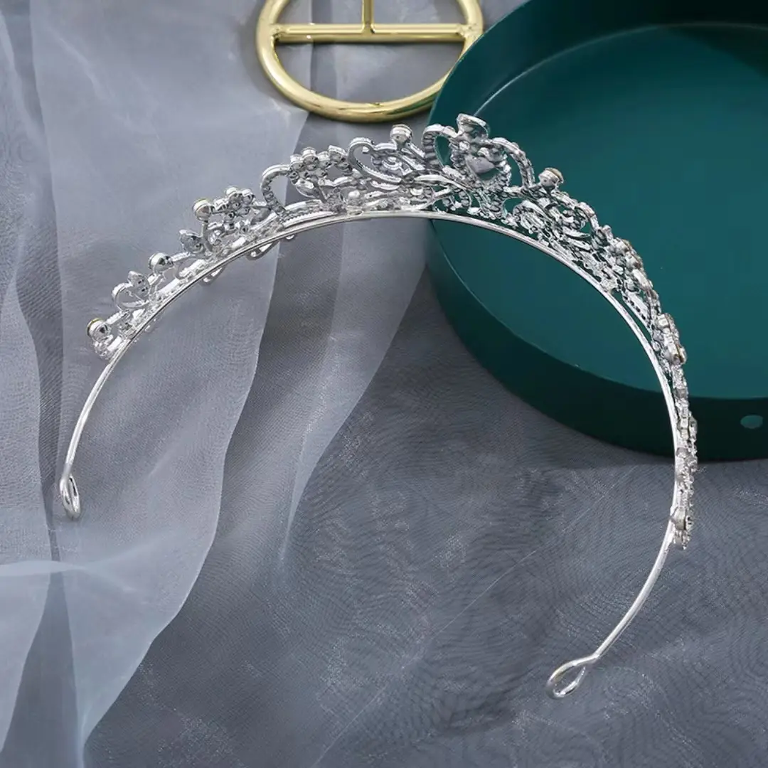 Golden Crystal Crown for Bride & Child 15.3cm - Image 13