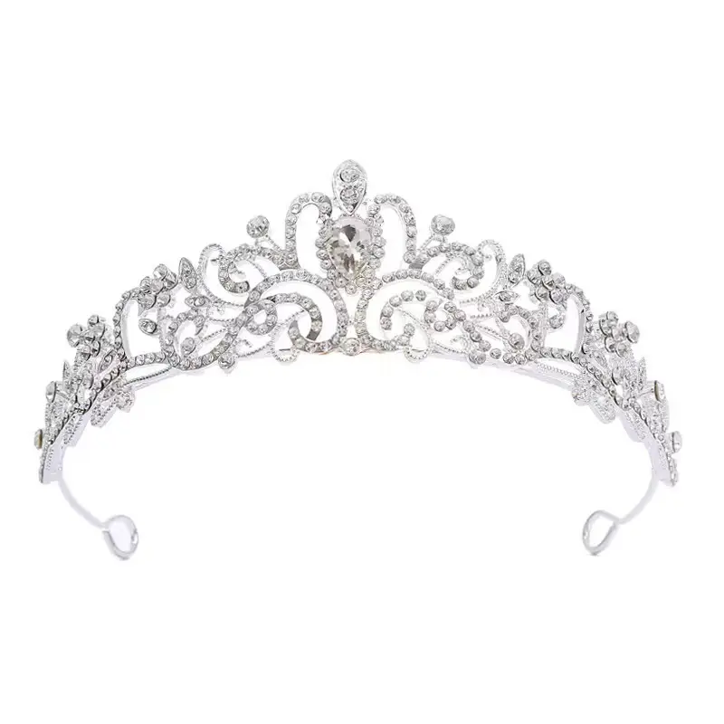 Golden Crystal Crown for Bride & Child 15.3cm - Image 14