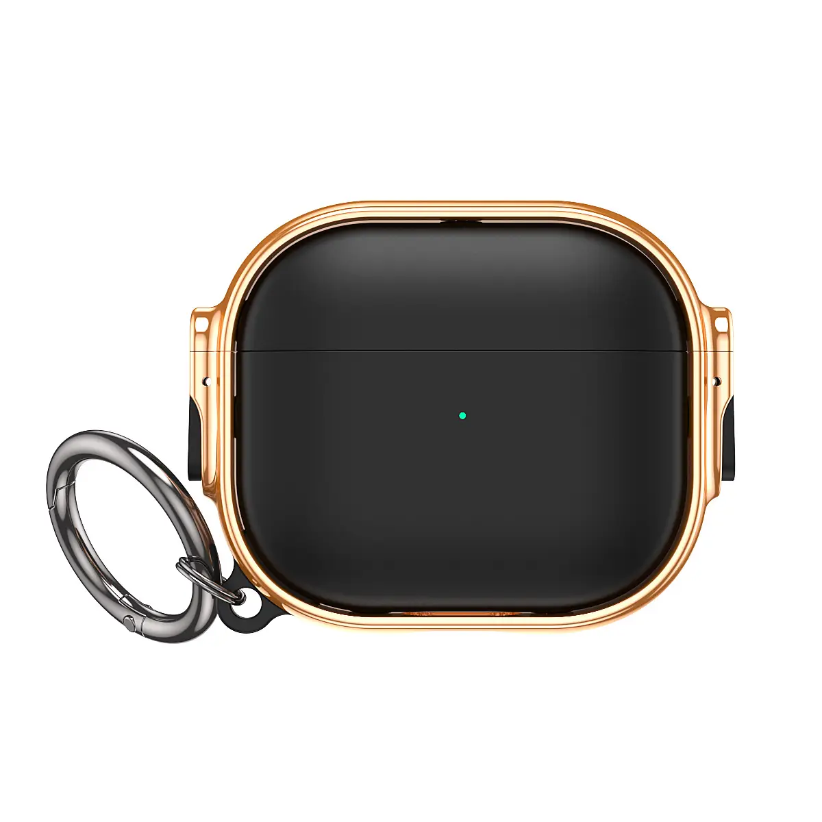 Apple Air Pods Pro2 Gold Protective Case with Keychain - Image 3