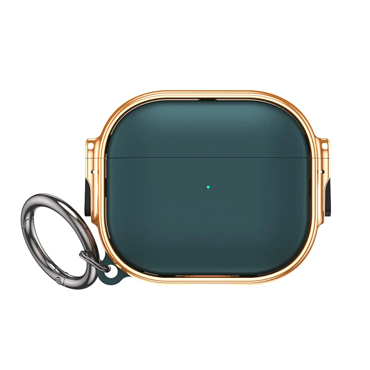 Apple Air Pods Pro2 Gold Protective Case with Keychain - Image 4