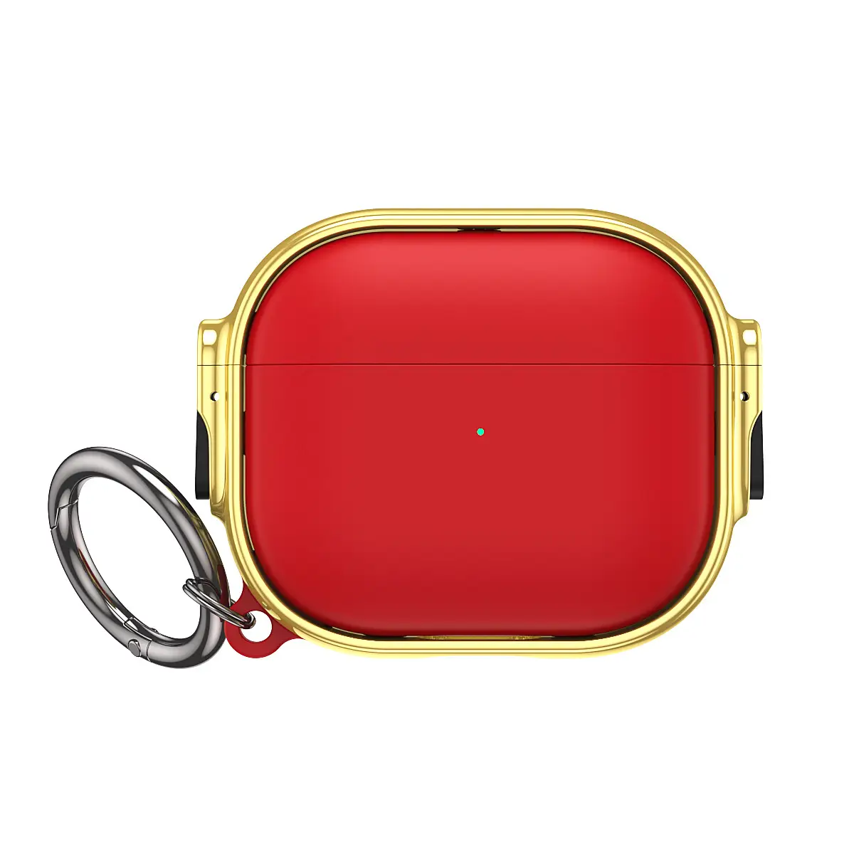 Apple Air Pods Pro2 Gold Protective Case with Keychain - Image 6