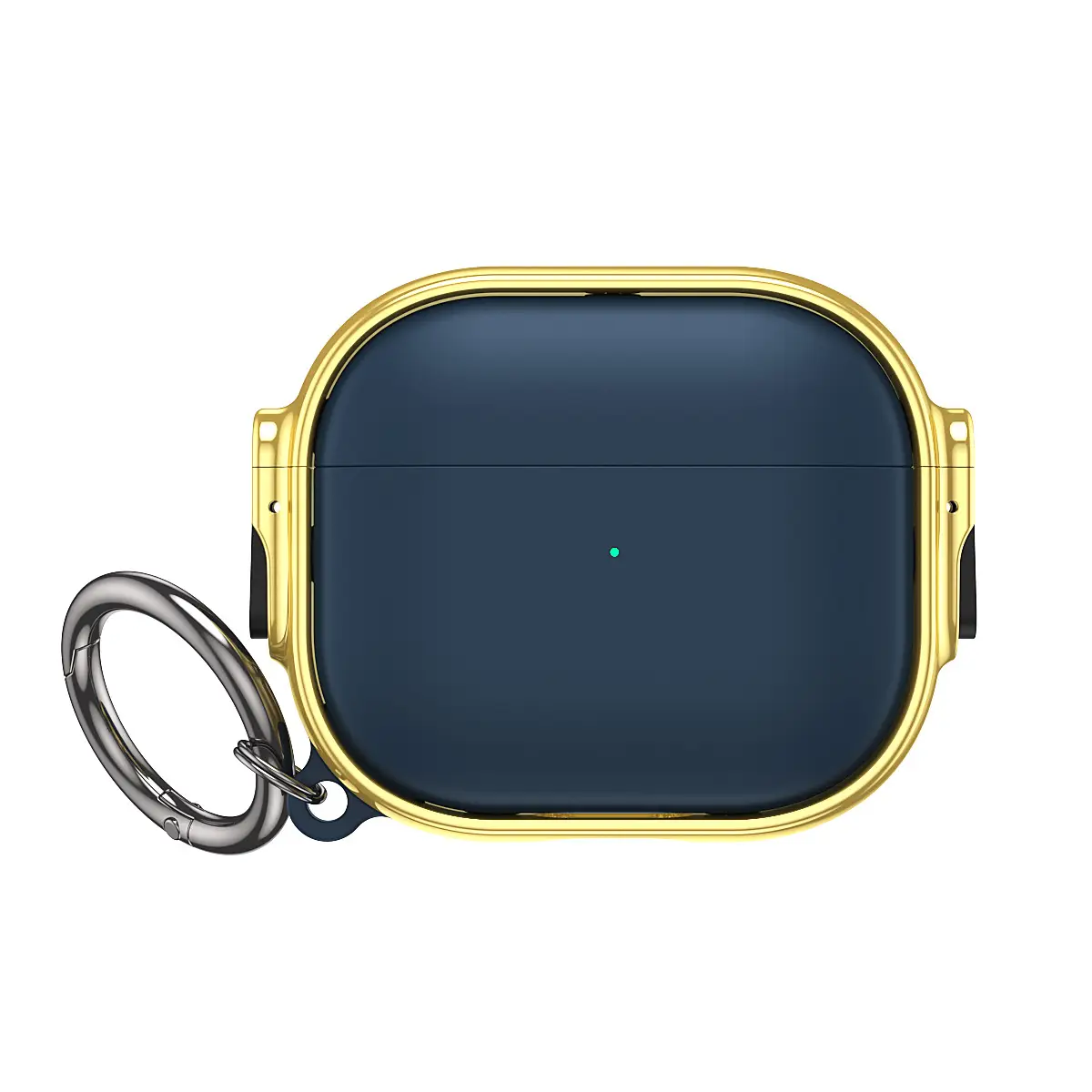 Apple Air Pods Pro2 Gold Protective Case with Keychain - Image 7