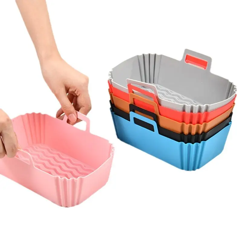 Rectangular Silicone Air Fryer Pan for Chicken