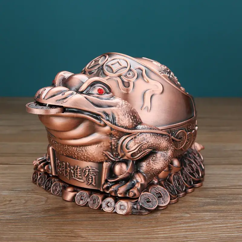 Golden Cicada Ashtray for Home Office Anti-Fly Decor