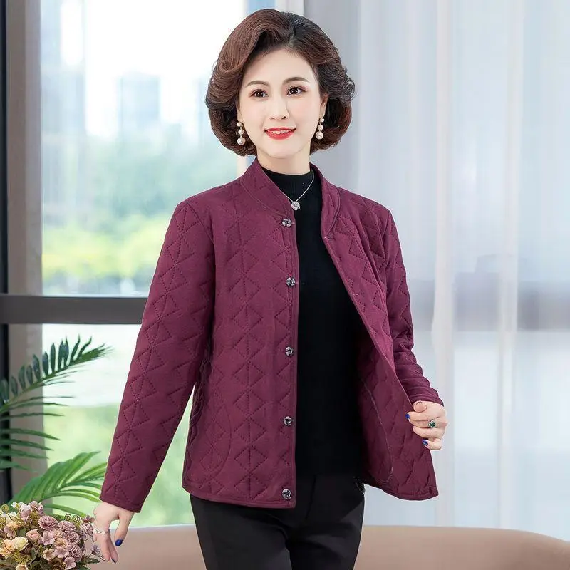 Black Quilted Coat for Women Winter Warm Outerwear - Image 4