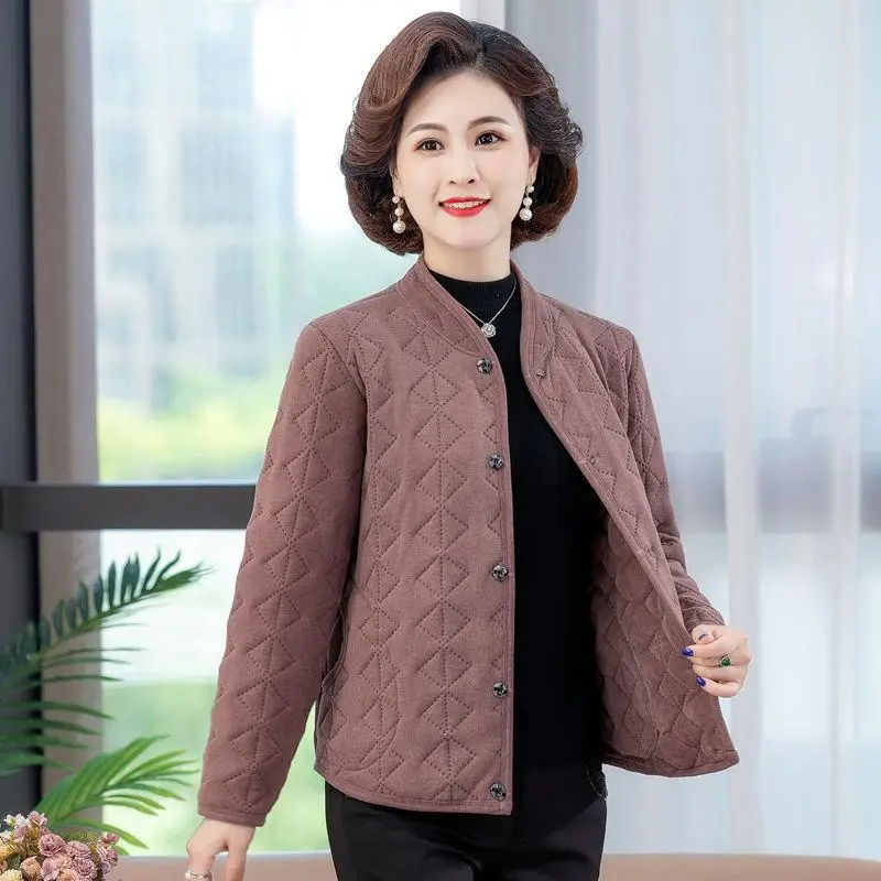 Black Quilted Coat for Women Winter Warm Outerwear - Image 3
