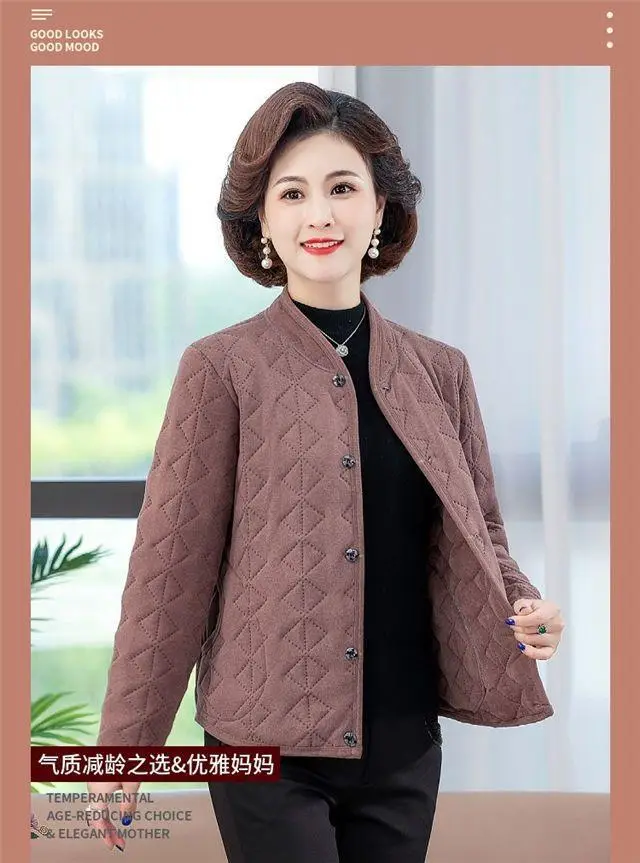 Black Quilted Coat for Women Winter Warm Outerwear — feature 1