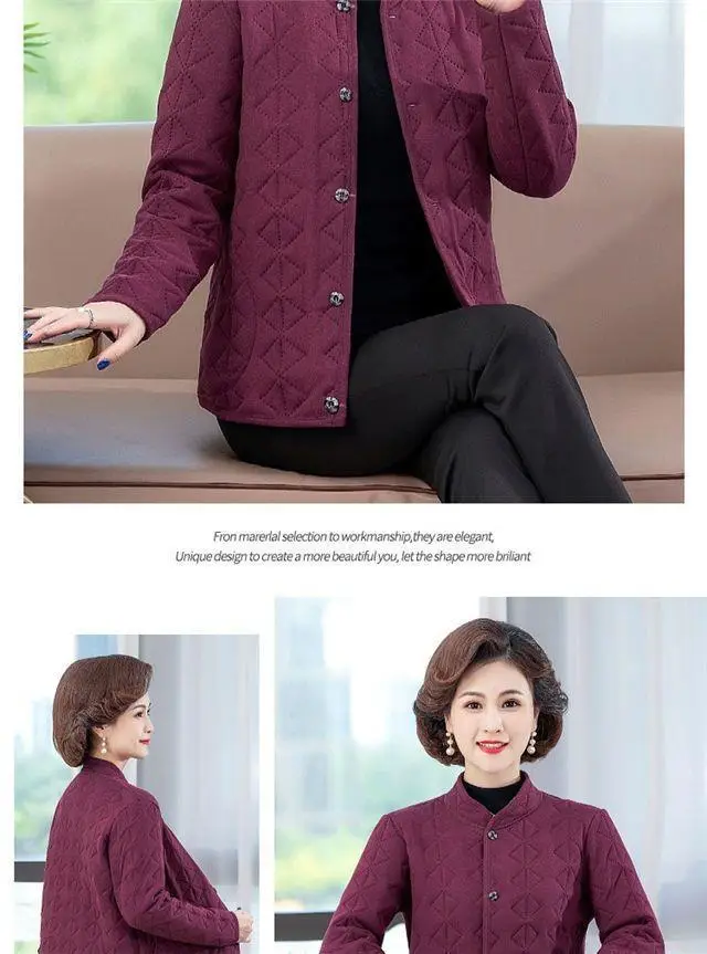 Black Quilted Coat for Women Winter Warm Outerwear — feature 12