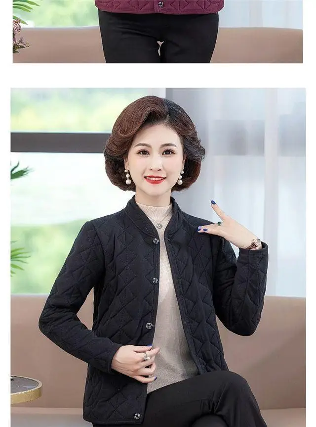 Black Quilted Coat for Women Winter Warm Outerwear — feature 14