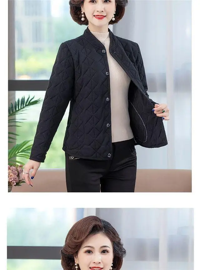Black Quilted Coat for Women Winter Warm Outerwear — feature 16