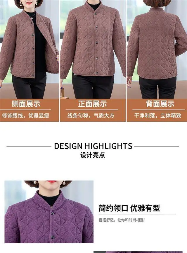 Black Quilted Coat for Women Winter Warm Outerwear — feature 3